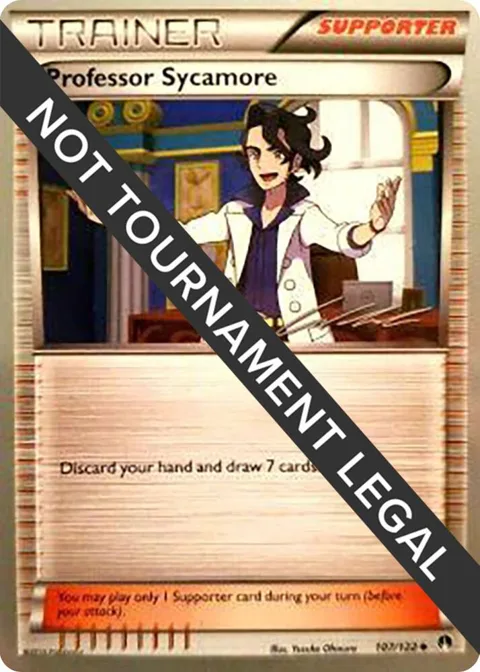 Professor Sycamore - 2016 Cody Walinski #107/122 Pokémon card from World Championship Decks