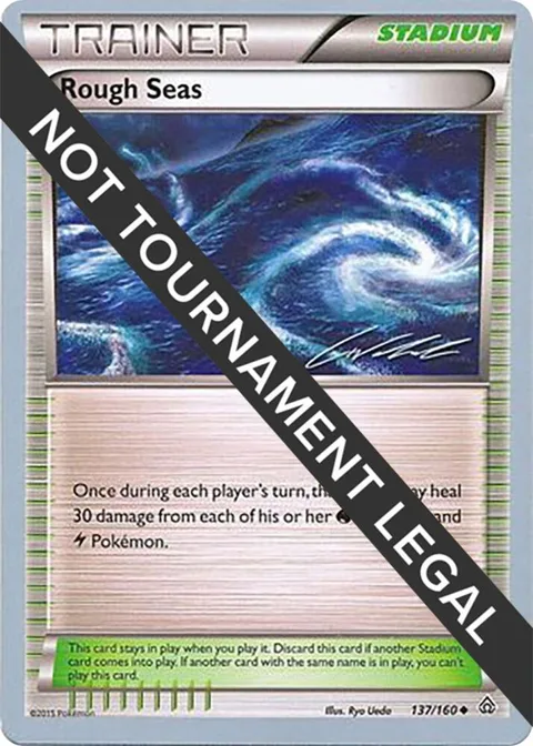 Rough Seas - 2016 Cody Walinski #137/160 Pokémon card from World Championship Decks