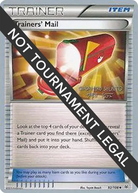 Trainers' Mail - 2016 Shunto Sadahiro #92/108 Pokémon card from World Championship Decks