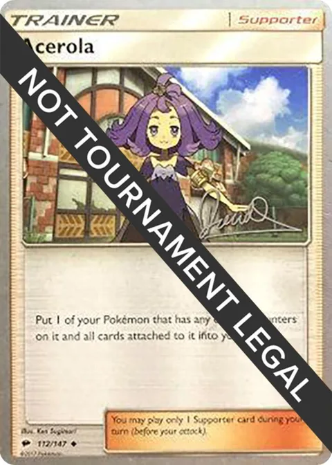 Acerola - 2017 Diego Cassiraga #112/147 Pokémon card from World Championship Decks