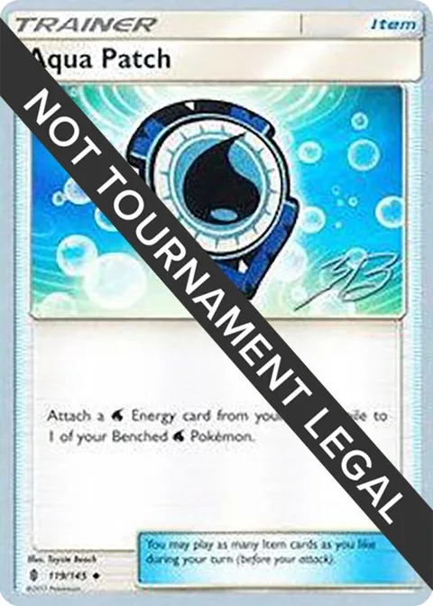 Aqua Patch - 2017 Zachary Bokhari #119/145 Pokémon card from World Championship Decks
