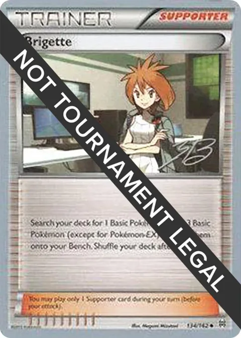Brigette - 2017 Zachary Bokhari #134/162 Pokémon card from World Championship Decks
