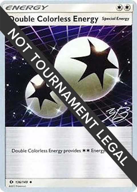 Double Colorless Energy - 2017 Zachary Bokhari #136/149 Pokémon card from World Championship Decks