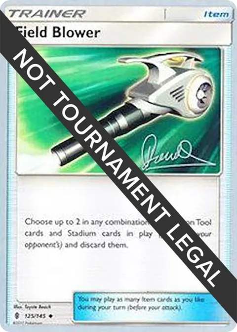 Field Blower - 2017 Diego Cassiraga #125/145 Pokémon card from World Championship Decks