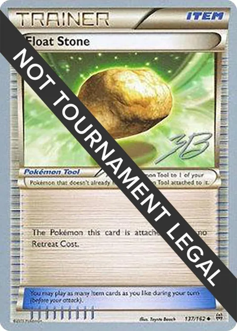 Float Stone - 2017 Zachary Bokhari #137/162 Pokémon card from World Championship Decks