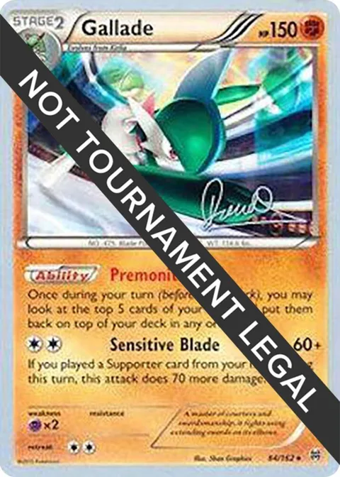 Gallade - 2017 Diego Cassiraga #84/162 Pokémon card from World Championship Decks