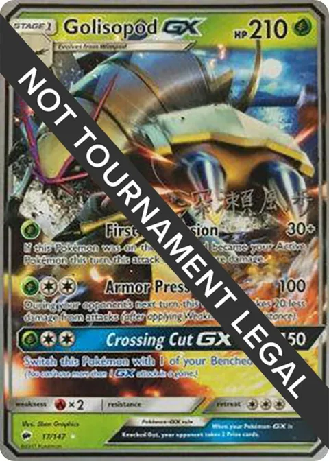 Golisopod GX - 2017 Kabu Fukase #17/147 Pokémon card from World Championship Decks