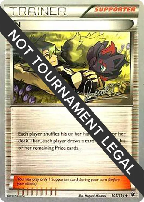 N - 2017 Diego Cassiraga #105/124 Pokémon card from World Championship Decks