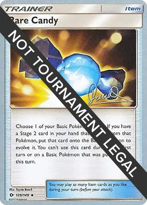 Rare Candy - 2017 Diego Cassiraga #129/149 Pokémon card from World Championship Decks