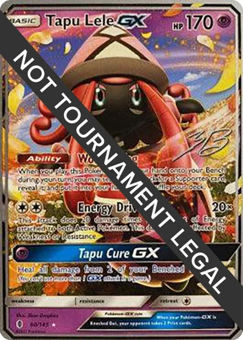 Tapu Lele GX - 2017 Zachary Bokhari #60/145 Pokémon card from World Championship Decks
