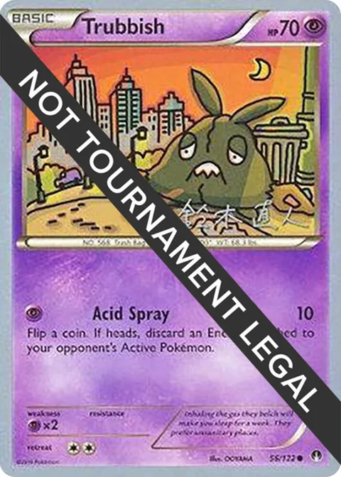Trubbish - 2017 Naoto Suzuki #56/122 Pokémon card from World Championship Decks