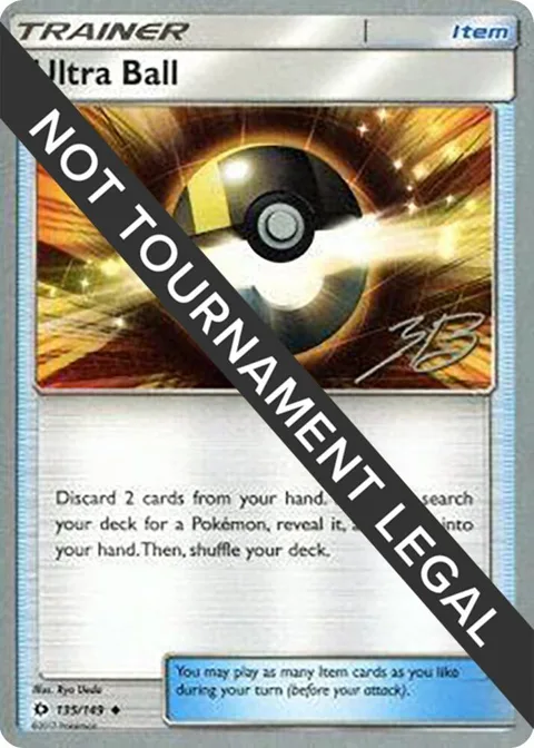 Ultra Ball - 2017 Zachary Bokhari #135/124 Pokémon card from World Championship Decks