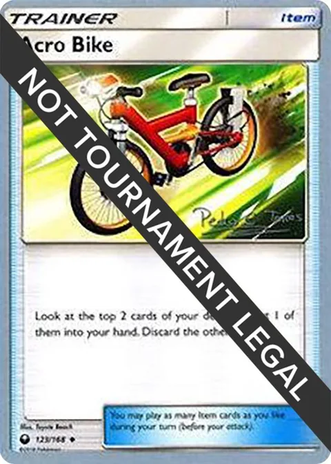 Acro Bike - 2018 Pedro Eugenio Torres #123/168 Pokémon card from World Championship Decks