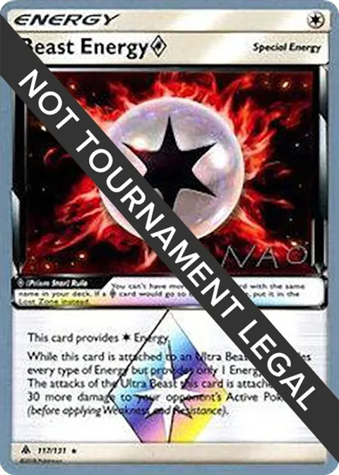 Beast Energy Prism Star - 2018 Naohito Inoue #117/131 Pokémon card from World Championship Decks