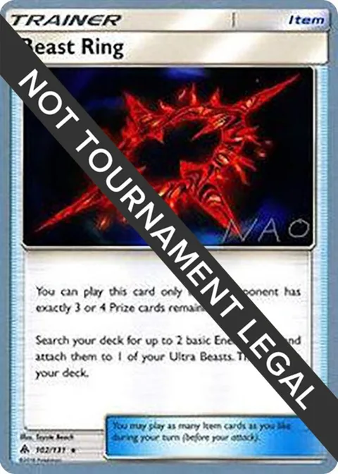 Beast Ring - 2018 Naohito Inoue #102/131 Pokémon card from World Championship Decks