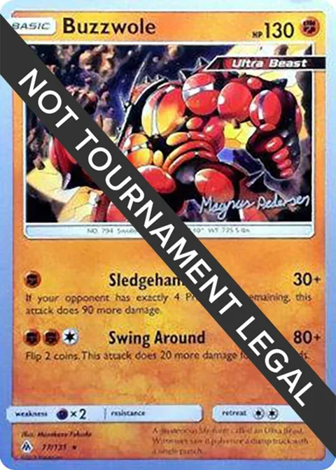 Buzzwole - 2018 Magnus Pedersen #77/131 Pokémon card from World Championship Decks