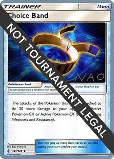 Choice Band - 2018 Naohito Inoue #121/145 Pokémon card from World Championship Decks