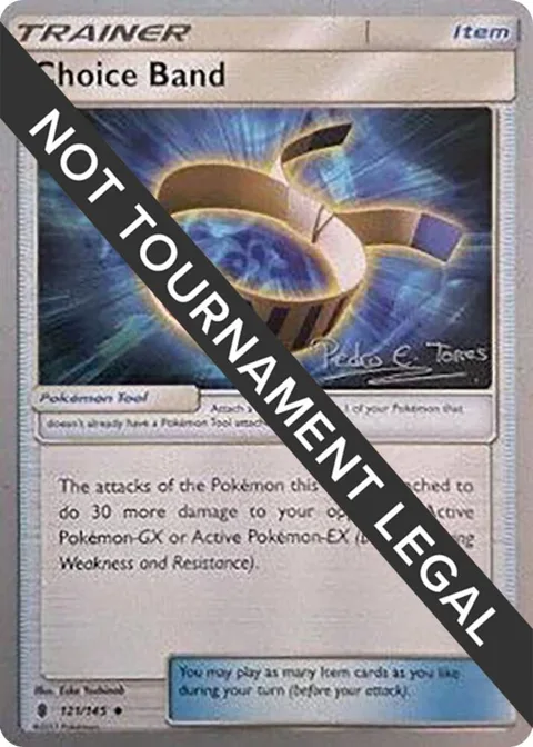 Choice Band - 2018 Pedro Eugenio Torres #121/145 Pokémon card from World Championship Decks