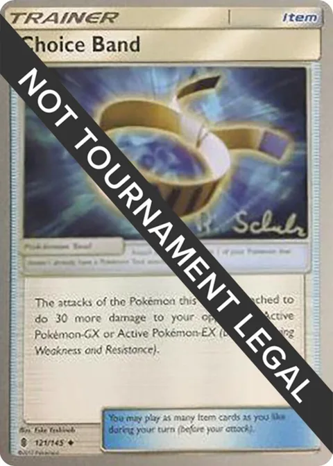 Choice Band - 2018 Robin Schulz #121/145 Pokémon card from World Championship Decks