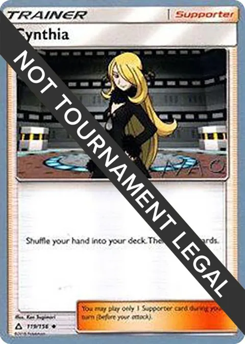 Cynthia - 2018 Naohito Inoue #119/156 Pokémon card from World Championship Decks