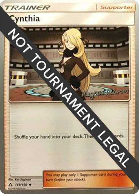 Cynthia - 2018 Magnus Pedersen #119/156 Pokémon card from World Championship Decks