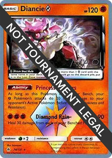 Diancie Prism Star - 2018 Naohito Inoue #74/131 Pokémon card from World Championship Decks