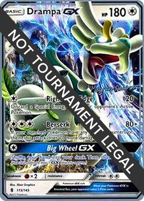 Drampa GX - 2018 Magnus Pedersen #115/145 Pokémon card from World Championship Decks