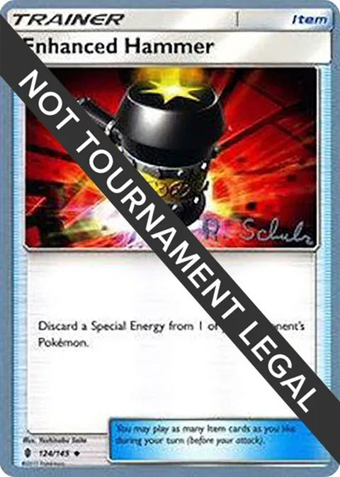 Enhanced Hammer - 2018 Robin Schulz #124/145 Pokémon card from World Championship Decks