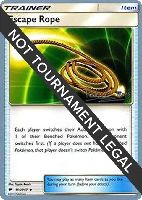 Escape Rope - 2018 Pedro Eugenio Torres #114/147 Pokémon card from World Championship Decks
