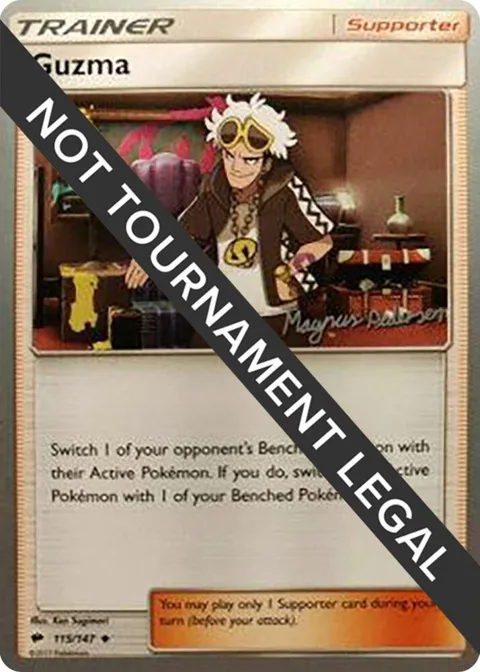 Guzma - 2018 Magnus Pedersen #115/147 Pokémon card from World Championship Decks