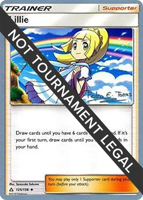 Lillie - 2018 Pedro Eugenio Torres #125/156 Pokémon card from World Championship Decks
