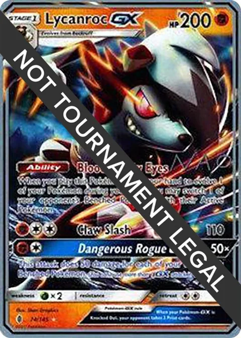 Lycanroc GX - 2018 Naohito Inoue #74/145 Pokémon card from World Championship Decks