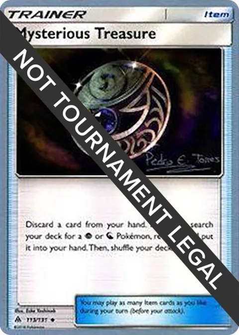 Mysterious Treasure - 2018 Pedro Eugenio Torres #113/131 Pokémon card from World Championship Decks