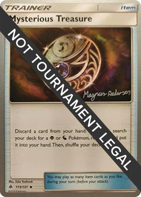 Mysterious Treasure - 2018 Magnus Pedersen #113/131 Pokémon card from World Championship Decks