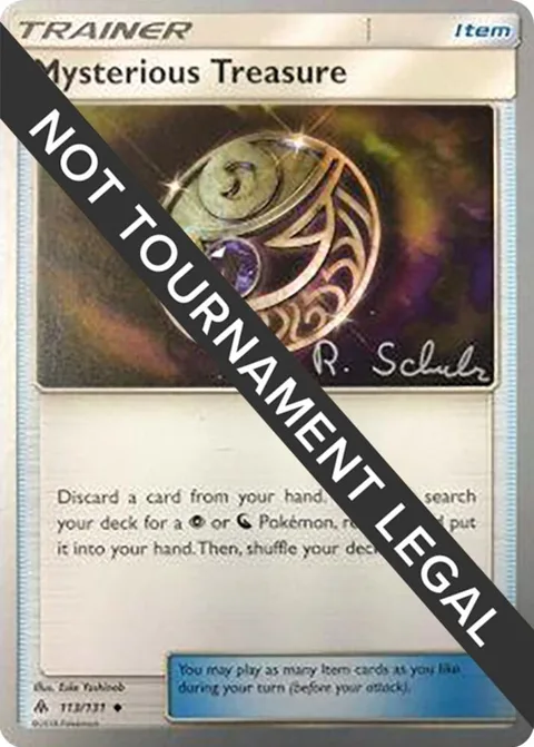 Mysterious Treasure - 2018 Robin Schulz #113/131 Pokémon card from World Championship Decks