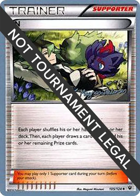 N - 2018 Magnus Pedersen #105/124 Pokémon card from World Championship Decks