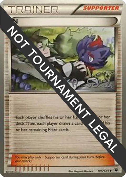 N - 2018 Robin Schulz #105/124 Pokémon card from World Championship Decks