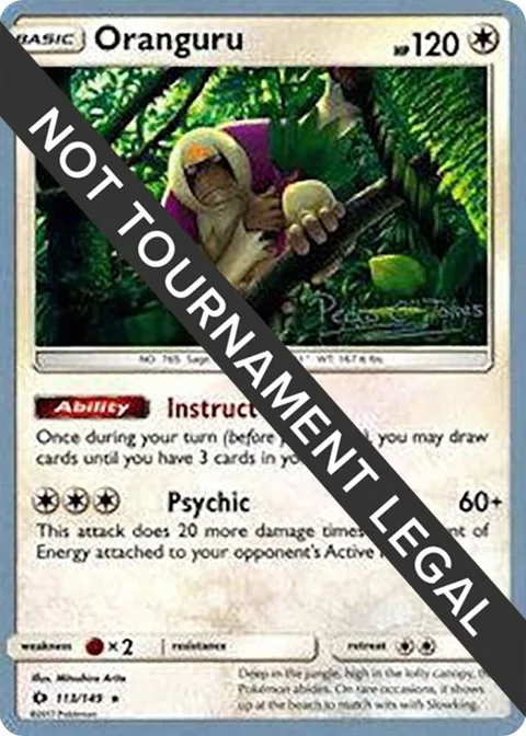 Oranguru - 2018 Pedro Eugenio Torres #113/149 Pokémon card from World Championship Decks