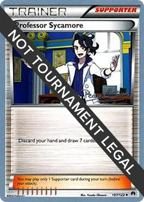 Professor Sycamore - 2018 Pedro Eugenio Torres #107/122 Pokémon card from World Championship Decks