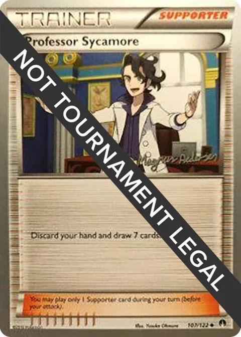 Professor Sycamore - 2018 Magnus Pedersen #107/122 Pokémon card from World Championship Decks