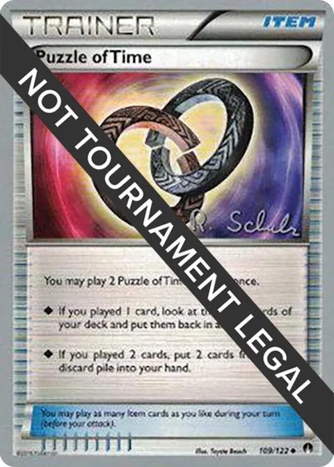 Puzzle of Time - 2018 Robin Schulz #109/122 Pokémon card from World Championship Decks