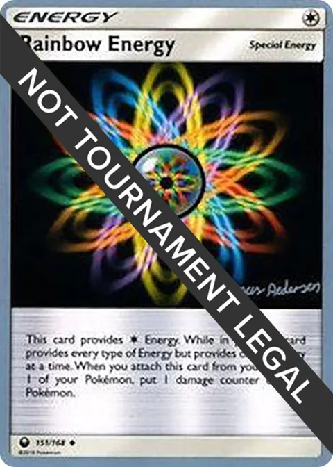 Rainbow Energy - 2018 Magnus Pedersen #151/168 Pokémon card from World Championship Decks