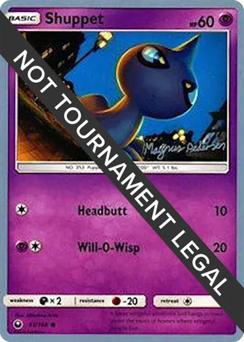 Shuppet - 2018 Magnus Pedersen #63/168 Pokémon card from World Championship Decks
