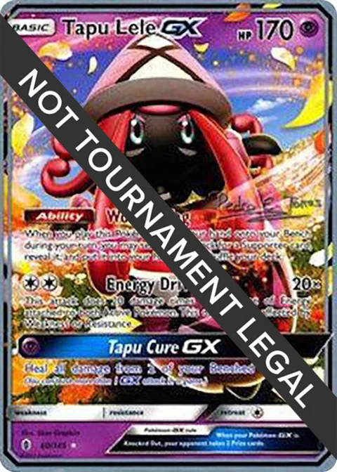 Tapu Lele GX - 2018 Pedro Eugenio Torres #60/145 Pokémon card from World Championship Decks