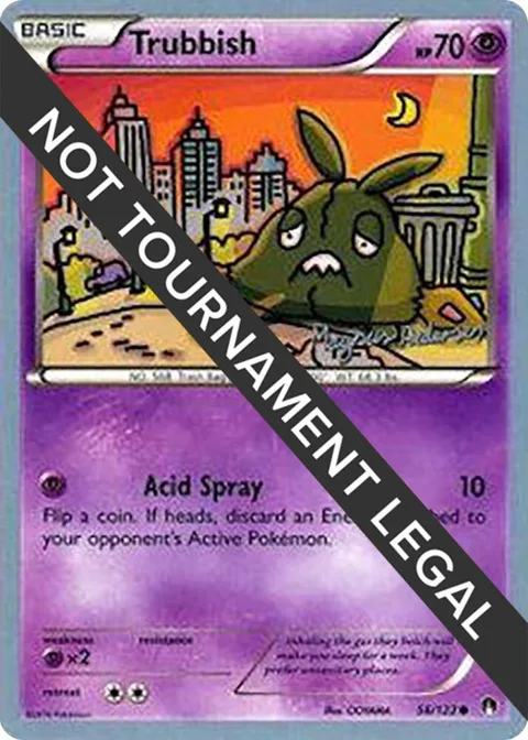 Trubbish - 2018 Magnus Pedersen #56/122 Pokémon card from World Championship Decks