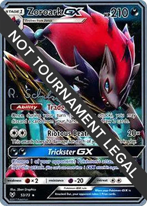 Zoroark GX - 2018 Robin Schulz #53/73 Pokémon card from World Championship Decks
