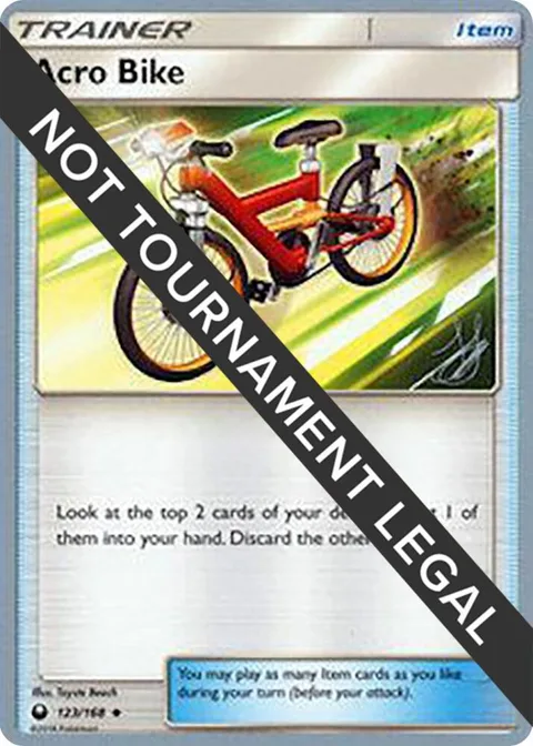 Acro Bike - 2019 Henry Brand #123/168 Pokémon card from World Championship Decks