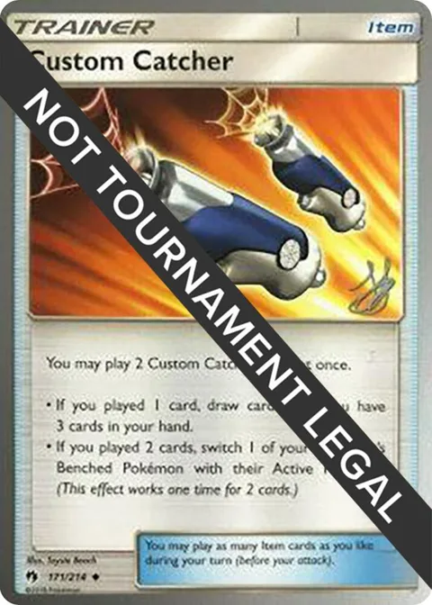 Custom Catcher - 2019 Henry Brand #171/214 Pokémon card from World Championship Decks