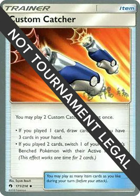 Custom Catcher - 2019 Haruki Miyamoto #171/214 Pokémon card from World Championship Decks