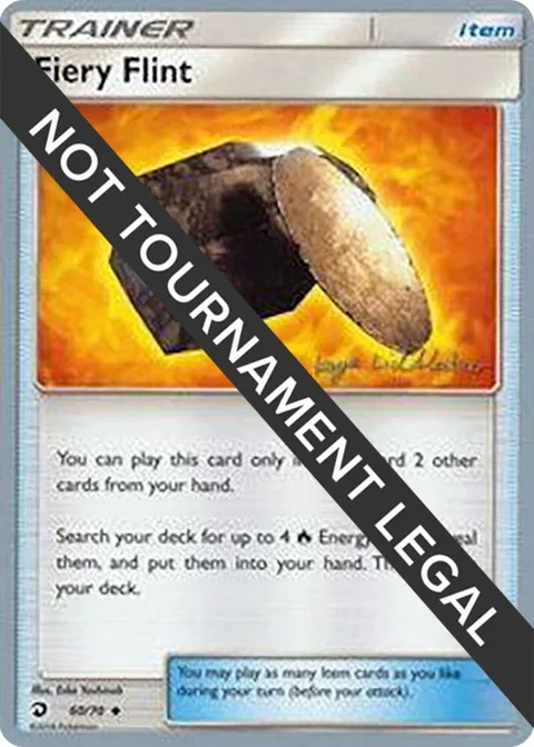 Fiery Flint - 2019 Kaya Lichtleitner #60/70 Pokémon card from World Championship Decks